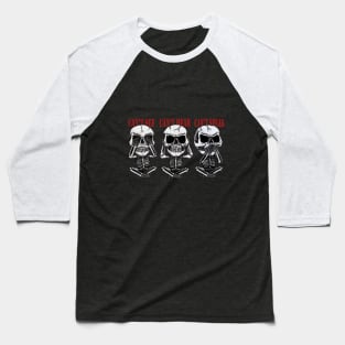 3 Wise Skulls Baseball T-Shirt